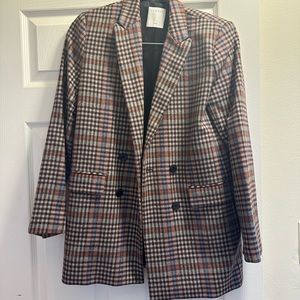 Sandro Checkered Blazer